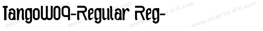 TangoW04-Regular Reg字体转换